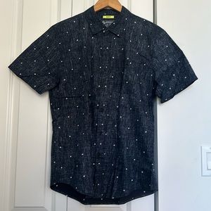 Men Button Down stars navy